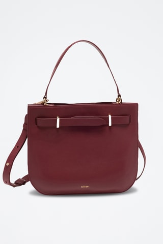 Bolso de piel Pilar - Burdeos