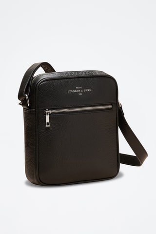 Sac bandoulière en cuir Etienne - Noir