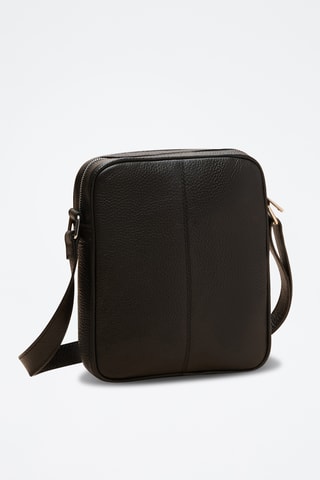 Sac bandoulière en cuir Etienne - Noir