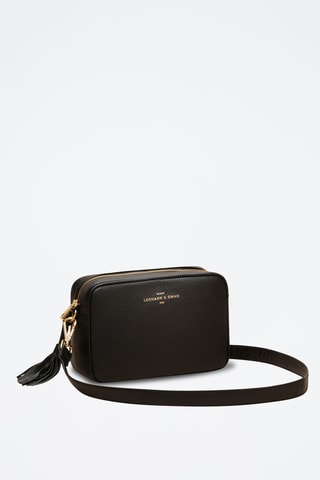 Sac bandoulière en cuir Aude - Noir