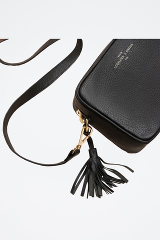 Sac bandoulière en cuir Aude - Noir