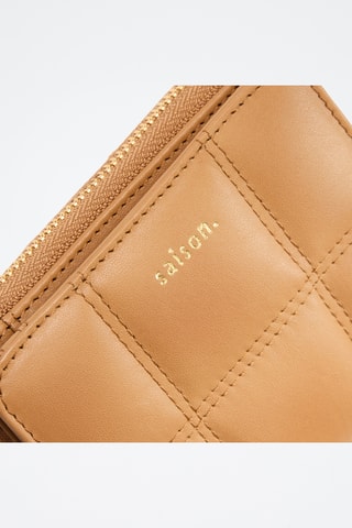 Cartera de piel Coco - Camel