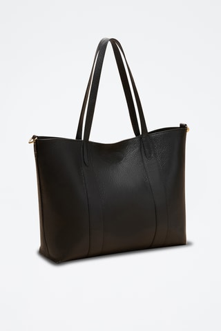 Bolso shopper de piel Tina - Negro