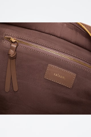 Bolso shopper de piel Soazig - Topo
