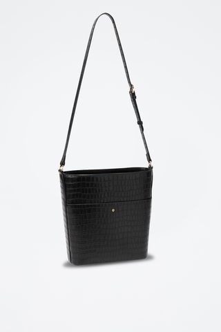 Sac seau en cuir Luz - Noir