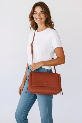 Bolso de piel Ilona - Naranja