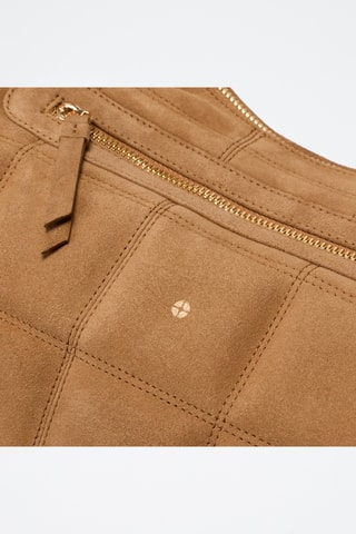 Bolso de nobuk Zazie - Camel