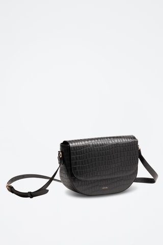 Sac bandoulière en cuir Albane - Noir