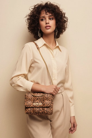 Bolso de piel Léonie - Marrón
