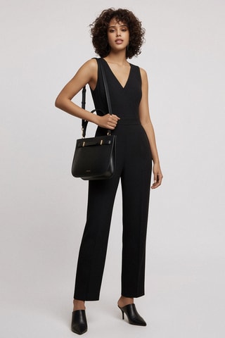 Bolso de piel Pilar - Negro