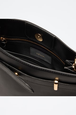 Bolso de piel Pilar - Negro