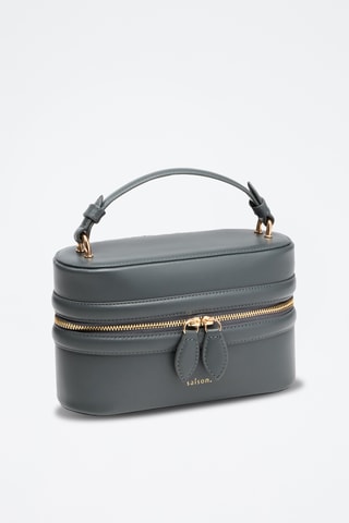 Bolso de piel ovina Maëlle - Gris
