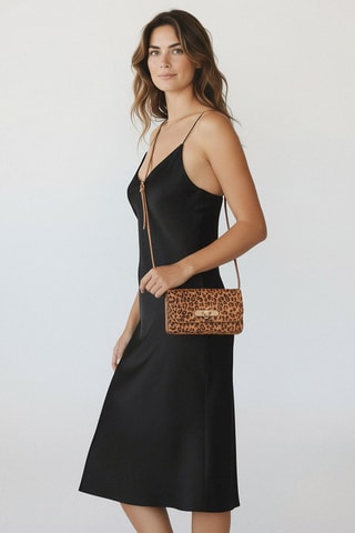 Bolso de mano de piel Ruth - Marrón