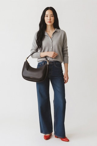 Bolso de piel Ingrid - Negro