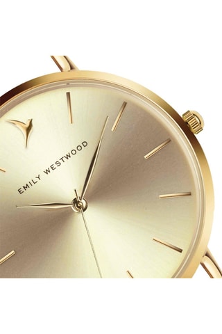 Stalen Quartz Horloge Goudkleurig - Emily Westwood - XXX Maskeren