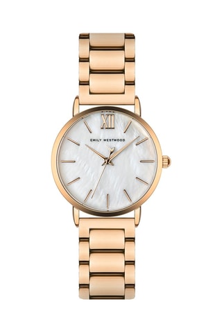 Stalen Quartz Horloge - Roségoudkleurig - Victoria Walls