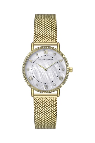 Reloj de cuarzo de metal - Dorado y blanco