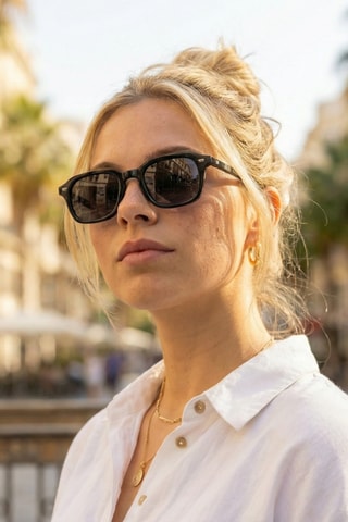 Zonnebril voor Dames - Categorie 3 - Zwart