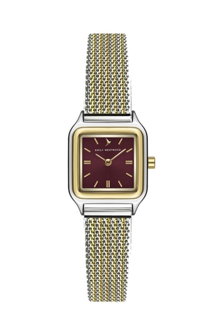 Stalen Quartz Horloge - Zilverkleurig en Goudkleurig - Emily Westwood