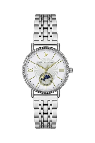 Stalen Quartz Horloge - Zilverkleurig - Emily Westwood