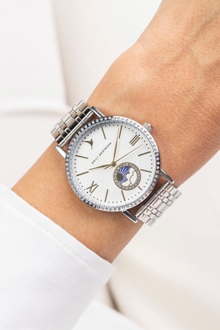 Stalen Quartz Horloge - Zilverkleurig - Emily Westwood