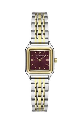 Stalen Quartz Horloge - Zilverkleurig en Goudkleurig