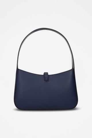 Sac porté épaule en cuir Lyra - Bleu