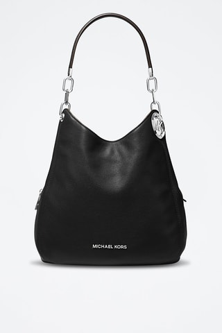 Sac porté épaule en cuir - Noir
