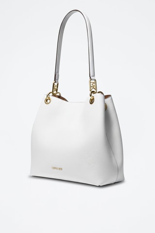 Sac porté épaule en cuir - Blanc