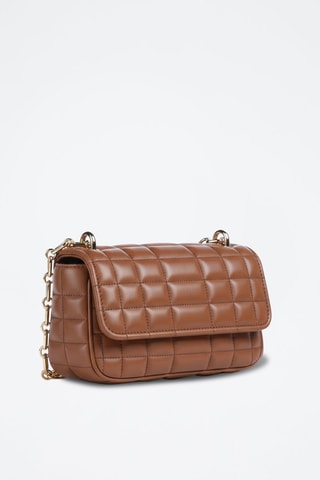 Sac porté épaule en cuir - Marron