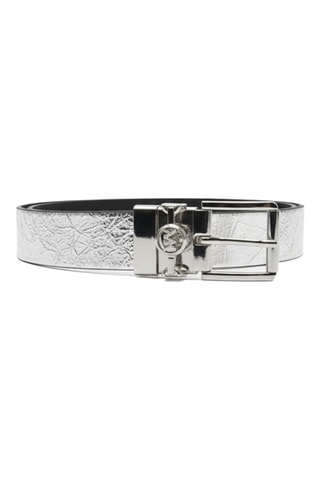 Ceinture en cuir - Argenté