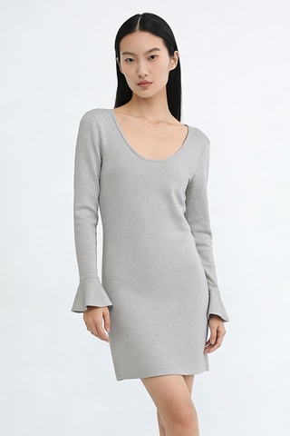 Robe droite - Gris clair