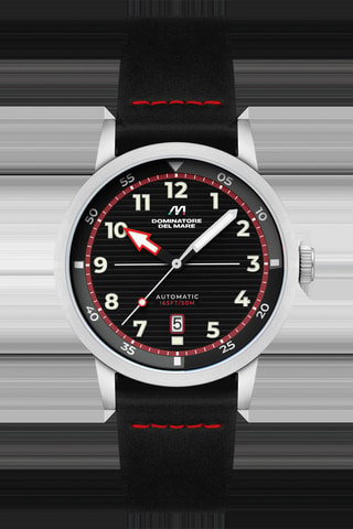 Orologio automatico in pelle Camogli - Nero - Dominatore Del Mare