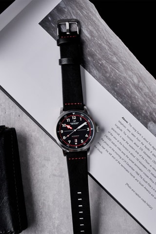 Orologio automatico in pelle Camogli - Nero - Dominatore Del Mare