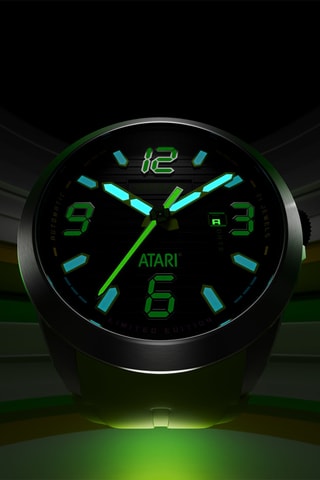 Orologio automatico in gomma Torrent - Verde fluo e argentato - Nubeo