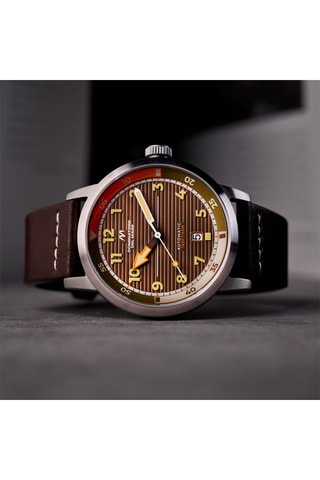 Orologio automatico in pelle Camogli - Marrone - Dominatore Del Mare