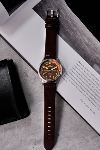 Orologio automatico in pelle Camogli - Marrone - Dominatore Del Mare