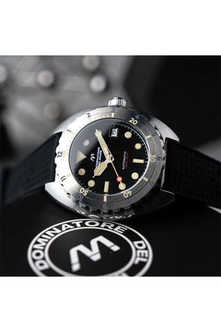 Orologio automatico in silicone Amalfi - Nero - Dominatore Del Mare