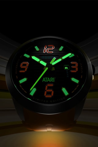 Orologio automatico in gomma Torrent - Arancione e nero - Nubeo