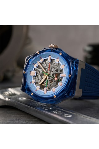Orologio automatico in silicone Ravello - Cobalto - Dominatore Del Mare