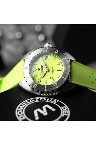 Orologio automatico in silicone Amalfi - Verde fluo - Dominatore Del Mare