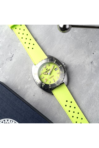 Orologio automatico in silicone Amalfi - Verde fluo - Dominatore Del Mare
