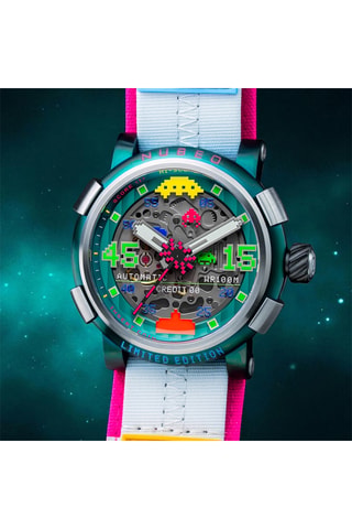 Cofanetto orologio automatico e cinturini in acciaio e ?* SCONOSCIUTO Orion - Argentato e verde chiaro - Nubeo