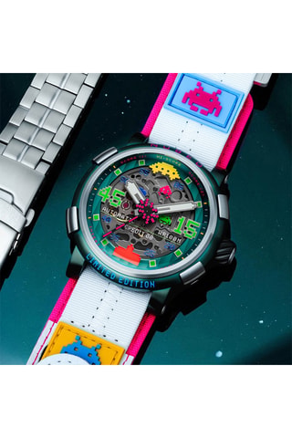 Cofanetto orologio automatico e cinturini in acciaio e ?* SCONOSCIUTO Orion - Argentato e verde chiaro - Nubeo