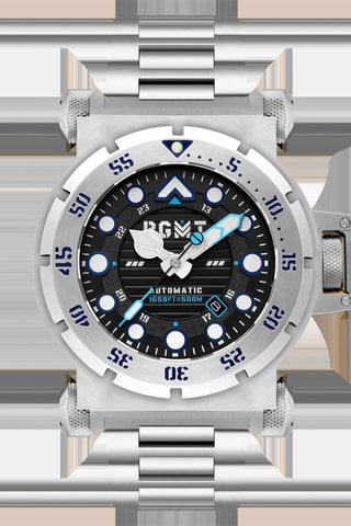 Orologio automatico in acciaio Centurion - Argentato e nero - RGMT