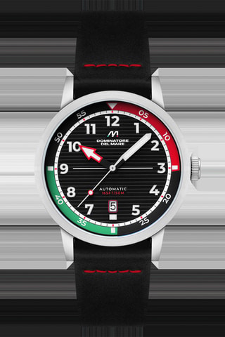Orologio automatico in pelle Camogli - Nero - Dominatore Del Mare