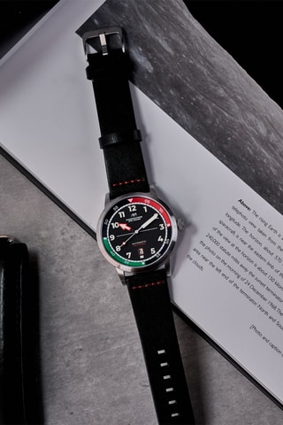 Orologio automatico in pelle Camogli - Nero - Dominatore Del Mare