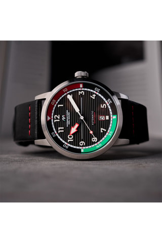Orologio automatico in pelle Camogli - Nero - Dominatore Del Mare