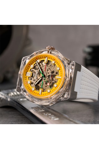 Orologio automatico in silicone Ravello - Bianco - Dominatore Del Mare