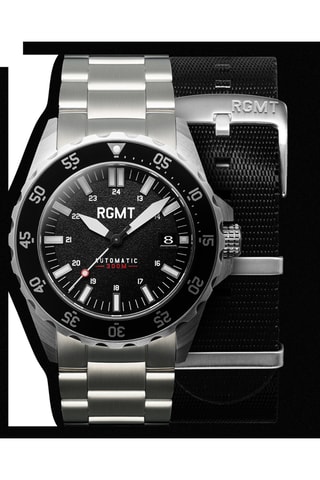 Cofanetto orologio automatico e cinturino in acciaio Everlight Sdv - Argentato e nero - RGMT